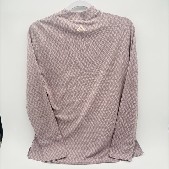 NWT Adidas Women's Med Ultimate365 Tour HEAT RDY Mock Neck Long Sleeve golf polo - Picture 7 of 15